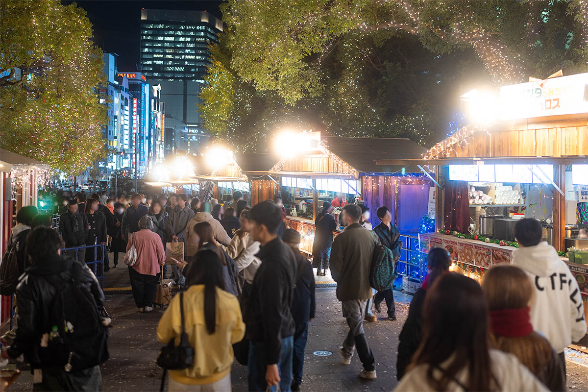 東京クリスマスアドベントin上野公園 会場の様子